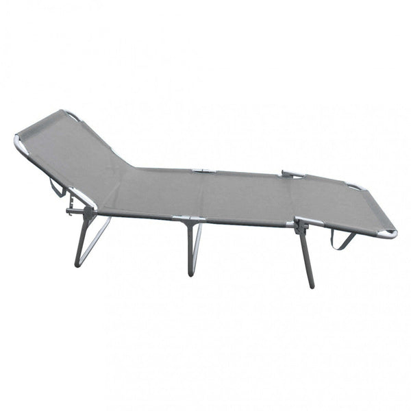 Chaise longue de jardin 190x58x40h cm en textilène différentes couleurs sconto