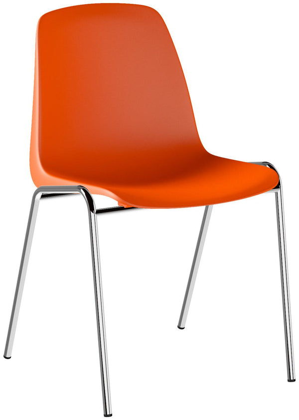 acquista Chaise de bureau Tosini Verona en polypropylène orange