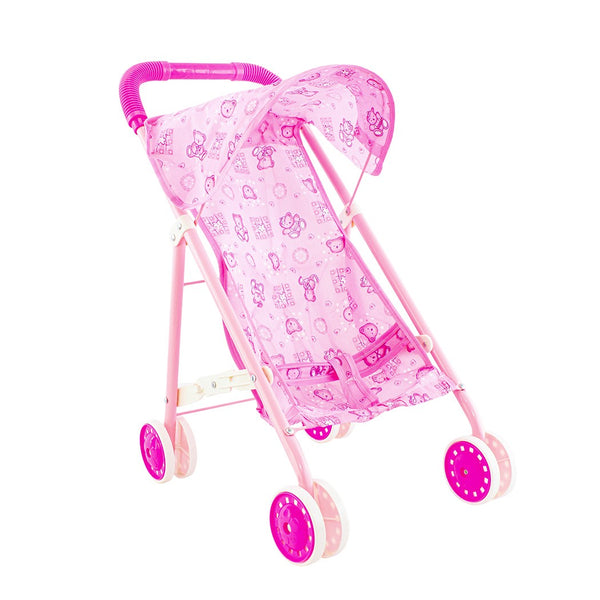 online Poussette pour poupées avec motif ours rose