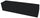 Banc simili cuir noir Avalli 180x42x44 cm