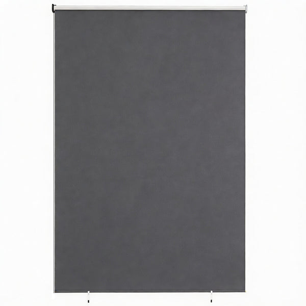 online Tenda a Rullo Avvolgibile 240x160 cm in Poliestere Anti-UV con Catenella Grigio Scuro