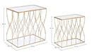 Set 2 Tavolini Rettangolari Elenor