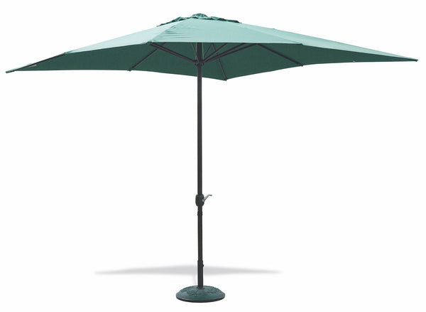 online Parasol de jardin carré 3x3 m mât aluminium Ø48 mm Soriani Cuba Vert