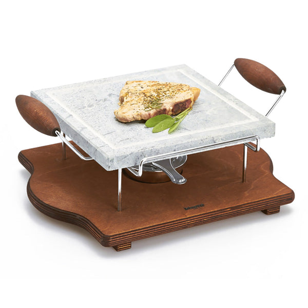 Pierre à savon carrée avec poêle Bisetti acquista