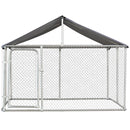 Recinto per Animali Domestici Cani Cuccioli 230x230x172 cm in Rete Zincata 