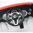 Macchina Elettrica per Bambini 12V Smart Fortwo Cabrio Gialla