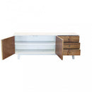 Mobile TV Barclay 178x45x66 h cm in Legno Bianco