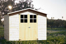 Casetta Box da Giardino per Attrezzi 2,62x2,02m con Pavimento in Legno Abete 12mm Lodum