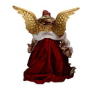 Angelo tessuto velluto rosso con lira cm xh25,4