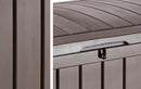Baule Cassapanca da Esterno 128x61x65 cm in Resina Effetto Legno Keter Glenwood Marrone