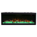 Camino Elettrico da Incasso 56,1x121,7x30,5 cm Effetto Fiamma 1500W Salvador 45 Nero