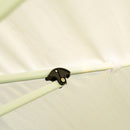 Gazebo da Giardino 3x6m in Acciaio Pieghevole con Zanzariere Beige 