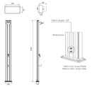 Doccia da Giardino Miscelatore Arkema Spring S Fascia Inox Light Blu
