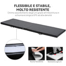 Tappetino Ginnastica Pieghevole 180x60x5 cm Antiscivolo Materassino Fitness Nero      