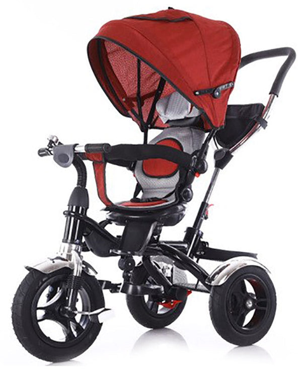 Poussette tricycle Kidfun Deluxe avec siège pivotant à 360° Rouge online