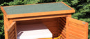 Armadio Porta Attrezzi da Giardino 1 Ripiano 2 Ante 69x43x96 cm in Legno Taini 