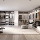 Kit Cassetto Portascarpe e Telaio per Armadio 800 mm in Alluminio e Plastica Emuca Nero