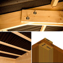 Casetta Box da Giardino 2,8x2 m Senza Pavimento in Legno Picea Massello 16mm Eden