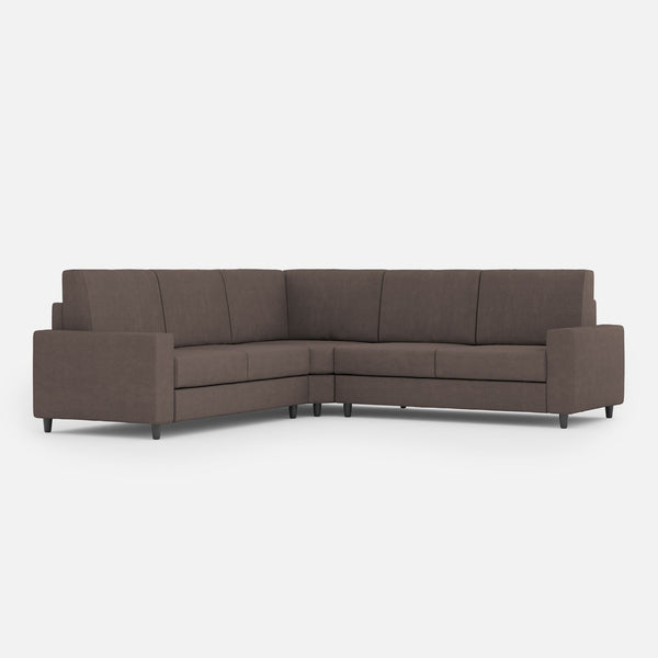 online Canapé d'angle 5 places Sakar 246x246x85 cm en tissu taupe