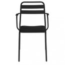 Poltrona Bristol Impilabile 51x52x81 h cm in Acciaio Antracite