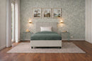 Letto Singolo Contenitore Imbottito Similpelle Tortora BoxMax Testata Square Varie Misure