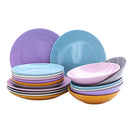 Servizio Piatti 18 Pezzi In Gres Kaleidos Mixu0026Match