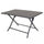 Table Alabama 130x77x73 h cm en aluminium taupe