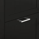 Scarpiera 3 Cassetti Ribaltabili e Regolabili 15 Paia di Scarpe 54x24x117,5 cm Nero  