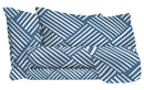 Set Lenzuola Sopra Sotto e Federe in Microfibra City Life Blue Varie Misure