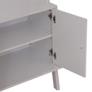Libreria Scaffale a Scala con Mensole in Legno Bianco 65x40x180 cm 