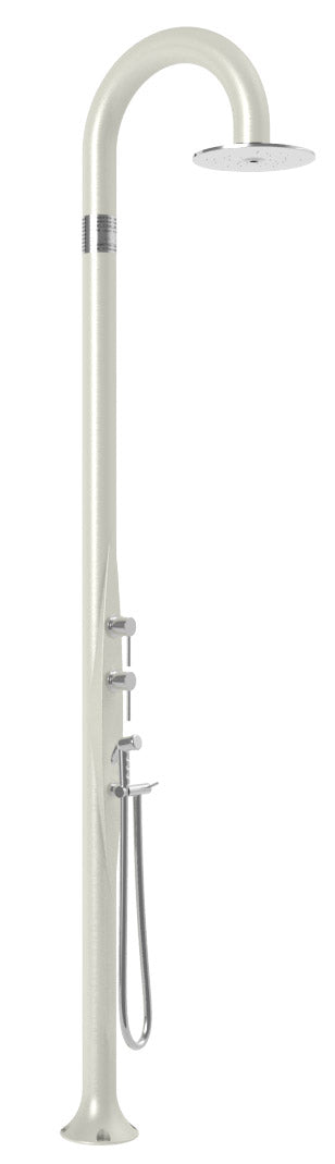 prezzo Mitigeur de douche de jardin extérieur inverseur et douchette mobile Arkema Funny Yin Top Line Perla Bianca