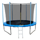 Trampolino Elastico Ø366 cm con Rete di Sicurezza e Pali Imbottiti  J-More