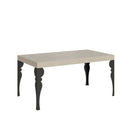Tavolo Allungabile 160-420x90x77 cm Paxon Cashmere Telaio Antracite 