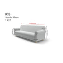 Copridivano Elasticizzato in Poliestere Iris Grigio Scuro Varie Misure