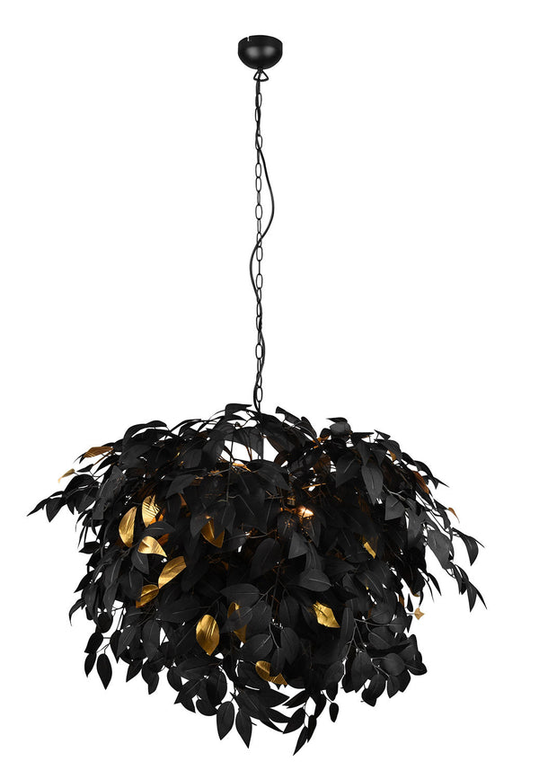 acquista Lampada a Sospensione da Interno Attacco E14 in Metallo Nero Opaco