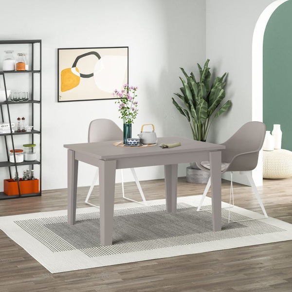 prezzo Table extensible 120x80 cm en MDF Megaron Tortora Light Moka