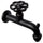 Robinet coloré pour fontaine de jardin en laiton Belfer RUB/022 Anthracite