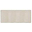 Tappeto Bagno Design Trama Semplice 50x150 cm in Cotone Bianco