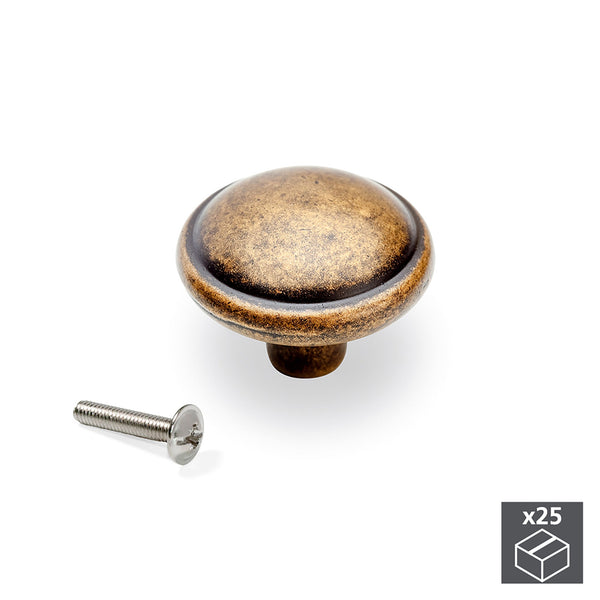 prezzo Bouton de Meuble 32 mm Zamak Bronze 25 Pièces Emuca