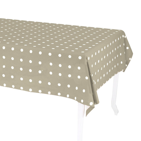 acquista Tovaglia Rettangolare 140x240 cm in Cotone 180 GSM Pop Pois Beige