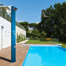 Doccia Solare da Esterno Giardino 30L Miscelatore e Lavapiedi Arkema Spring S Fuxia
