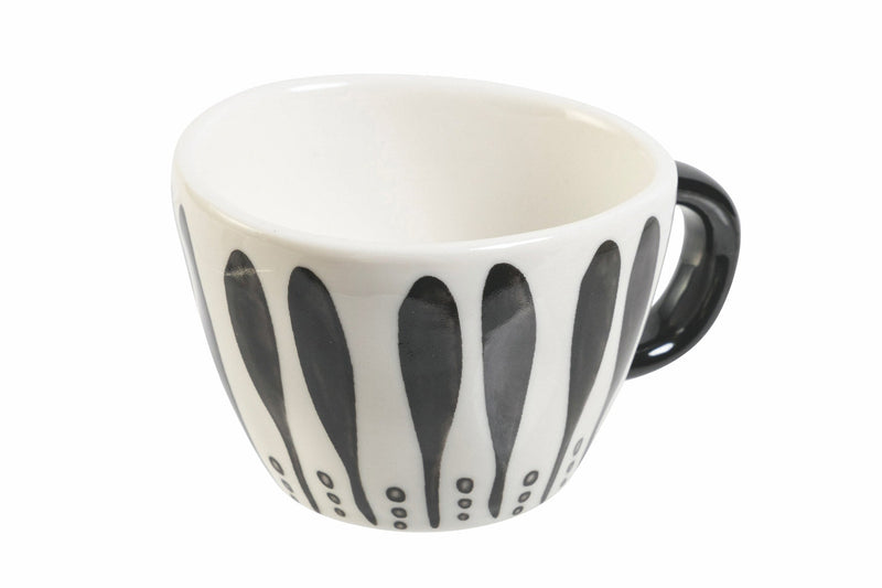 Set 6 Tazzine Caffè in Gres 90 ml Villa d'Este Home Tivoli Masai Black