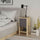 Table de chevet 1 porte 30x30x55 cm en MDF Chêne Anthracite Ema