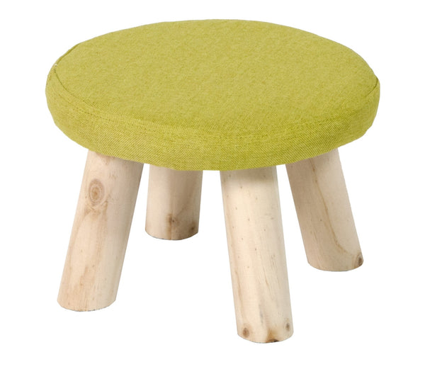 online Pouf en Tissu et Pin 29x29x20 cm Fumer Jimmy Vert