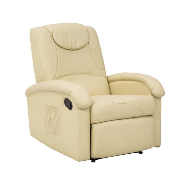 prezzo Fauteuil inclinable Relax 74,5x89/159x100/83,5 h cm en similicuir beige