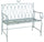 Banc de jardin 2 places 104x55x95,5 cm en métal vert Ragusa