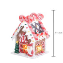 Villaggio Natalizio Casetta Natalizia con Luci 14,5 cm in Resina e Vetro