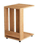 Tavolino da divano 37x45x67 cm Edi porta pc e riviste rovere oak