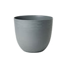 Vaso Rotondo Indoor e Outdoor Tera con Riserva D'acqua Over Fog Ø48 cm in Plastica Grigio 