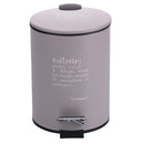 Pattumiera "Toilette" 3 Litri Ø17x23,5 cm in Plastica VdE Tivoli 1996 Tortora